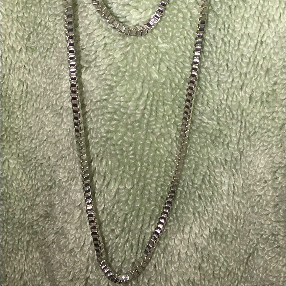 long silver chain